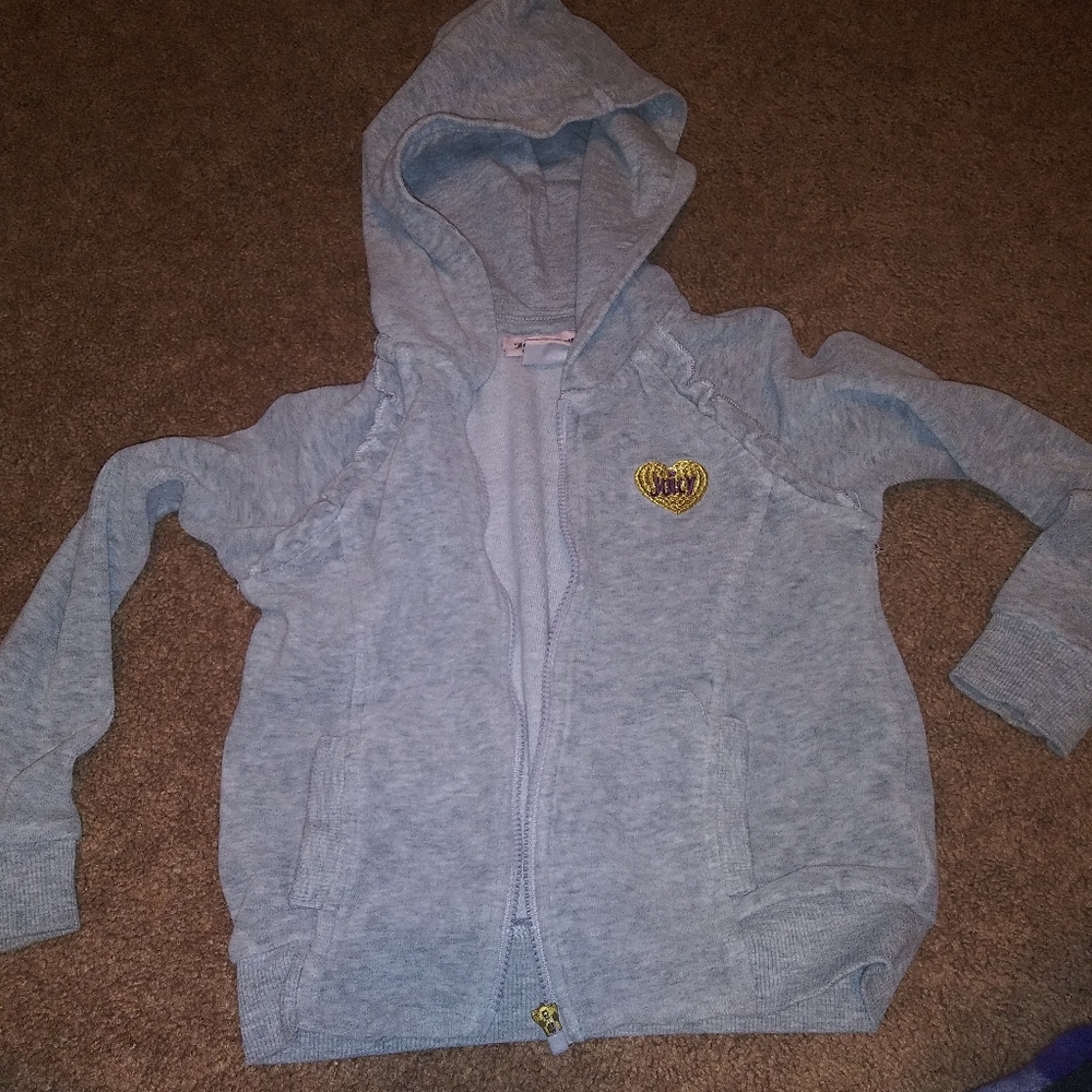 Gray Juicy zip up sweater